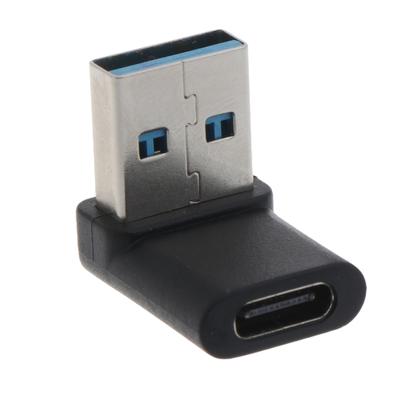 90 Grad rechtwinkliger USB C Buchse auf USB 3.0 Stecker Adapter für Laptop-Ladekabel-Adapter Datenladen 10 Gbit/s