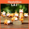 Pvc Orange Cat Wall Hanging Ornament With Micro Scene For Kids Room And Gift Idea