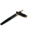 Gullor Executive Arrow Iridium Medium Nib Fountain Pen Baoer 388 Black with Green Stripes