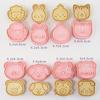 8Pcs/Set Cat Cookie Cutters Plastic 3D Cartoon Pressable Biscuit Mold Cookie Stamp Kitchen Baking Pastry Bakeware Tool