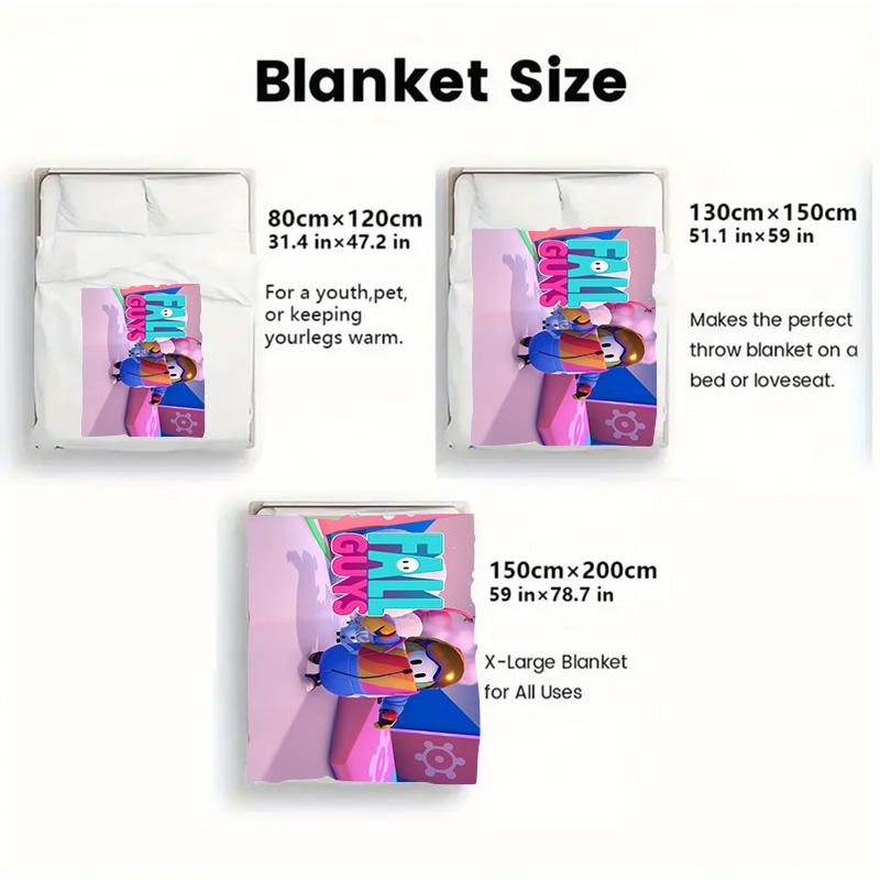 Guys 2D Flat Pattern Flannel Blanket High Quality All Seasons Warmth and Comfort Perfect for Christmas Gifts.MMT0918050