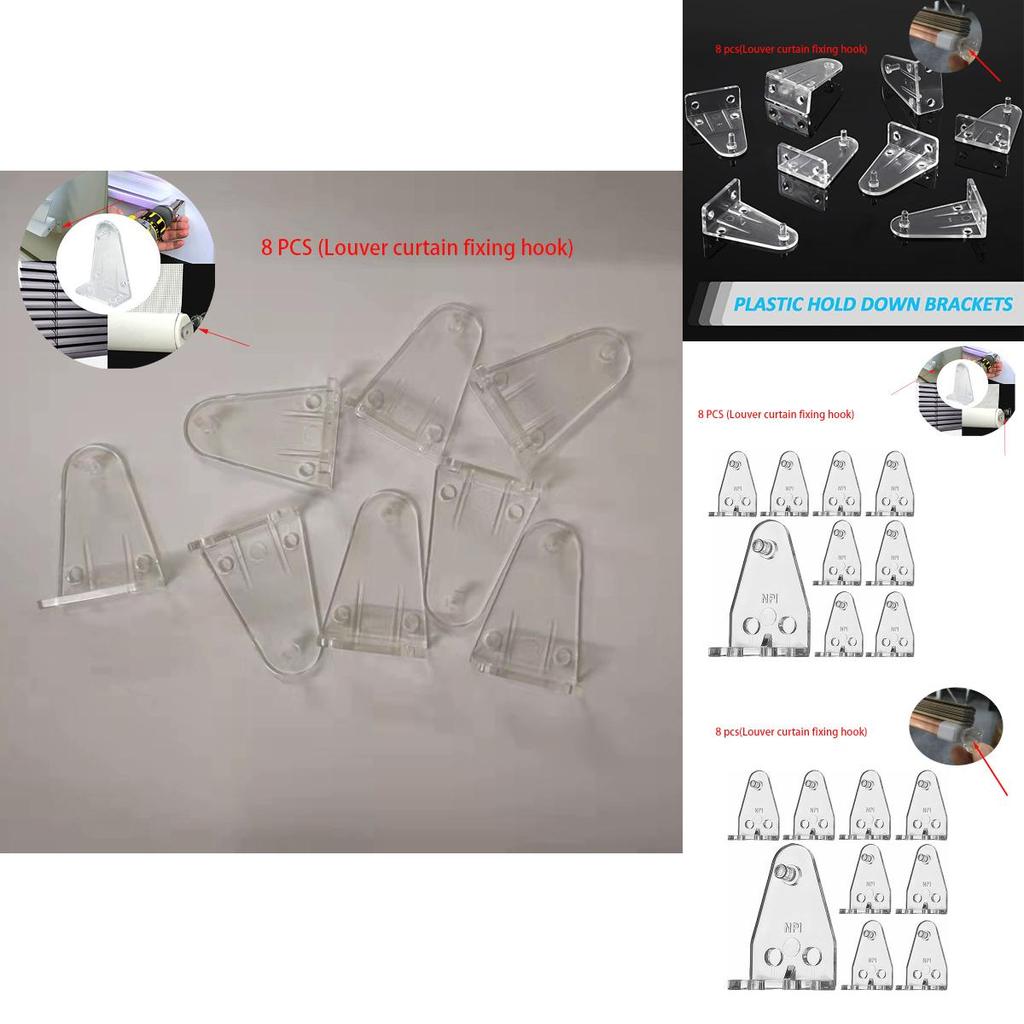 Durable Plastic Windproof Hook For Blinds And Curtains Fits All Types Of Curtains