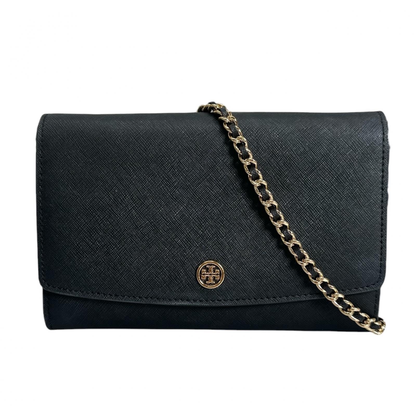 Tory Burch Robinson Chain Wallet Shoulder Bag Navy Women used