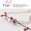 1set/4pcs (Necklace + Earrings + Bracelet) Women's Elegant Jewelry Set Fashion Versatile Round Crystal Three-piece Set