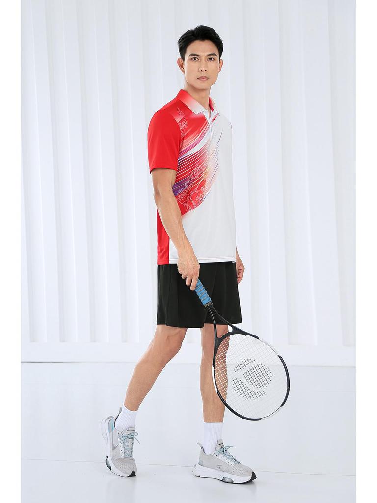 Schnelltrocknende Teamuniform für Herren und Damen: Badminton-, Tischtennis-, Tennis-, Volleyball-Shirt.