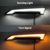 Windshield Side Trim LED Light Turn Signal Running Lamp Fit for Road Glide FLTRX FLTRXS FLTRK FLTRU FLTRXSE FLTRUSE 2015–2024 Black Front Fairing