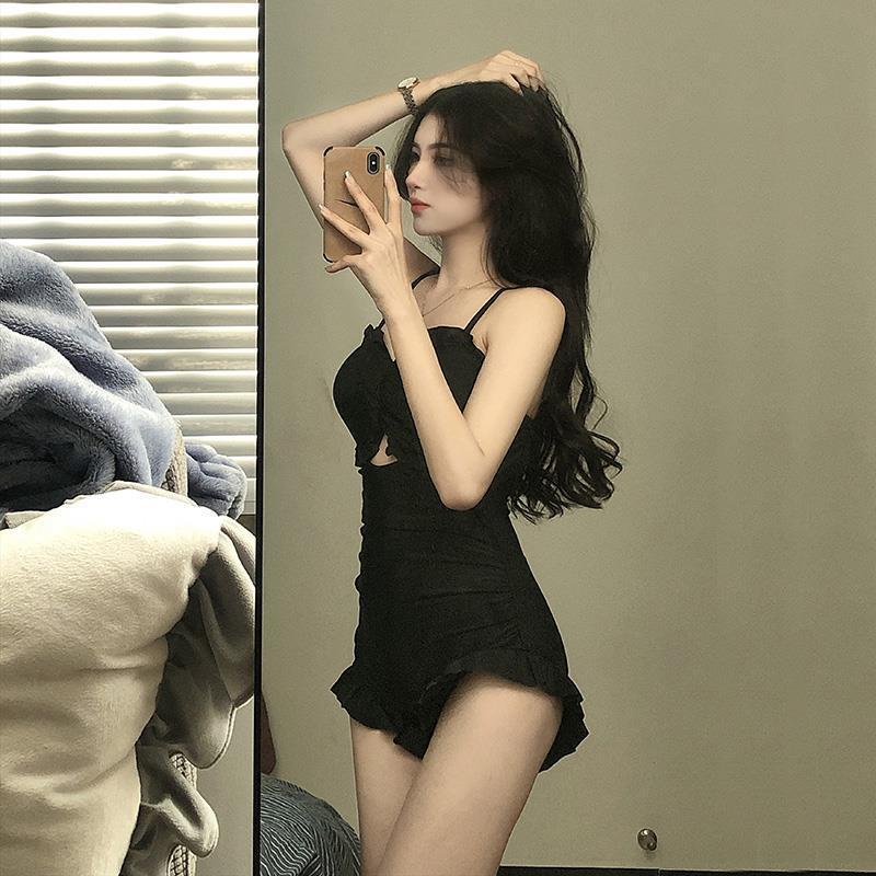 2024 New Women's One-Piece Swimsuit - Korean Style, Slimming, Belly-Covering, Sexy, Fairy-Inspired, Summer Beachwear
