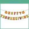 Harvest Thanksgiving Paper Flags With 19 Letters For Fall Event And Venue Decoration