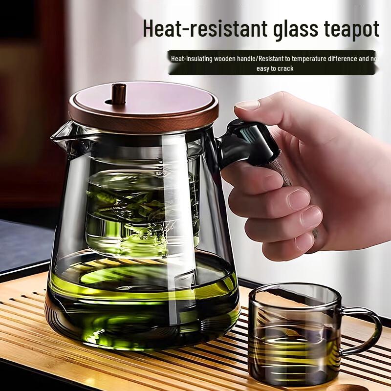 Zhenqi Glass Infuser Teapot Set with 4 Cups