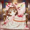 Anime Pastry Chef 2D Flat Pattern Flannel Blanket High quality All Seasons Warmth and Comfort Perfect for Christmas Gifts.NMT0928265
