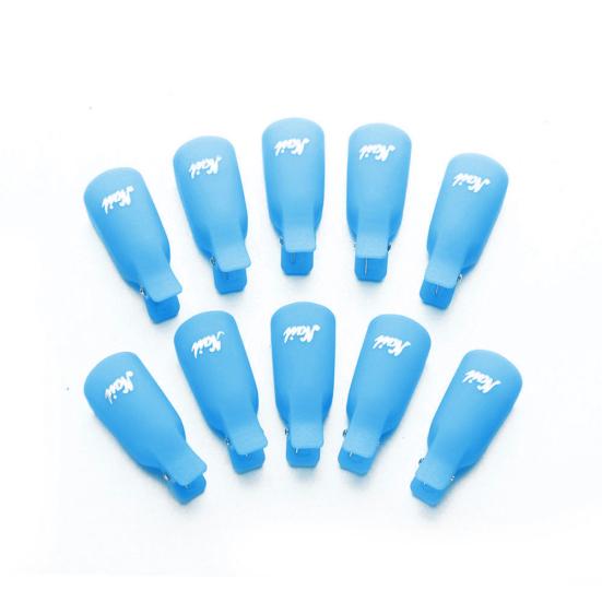 10Pcs Plastic Nail Art Soak Off Cap Clips UV Gel Polish Remover Manicure Tool