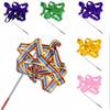 4M Colorful Dance Ribbon Gym Rhythmic Art Gymnastic Streamer Twirling Rod Stick