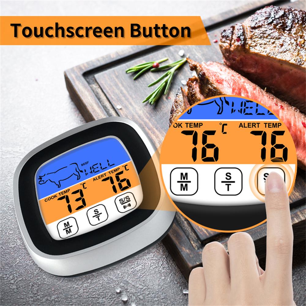Digital Meat Kitchen Thermometer Stainless Waterproof Meat Temperature Probe Home Food Electronic Thermometer