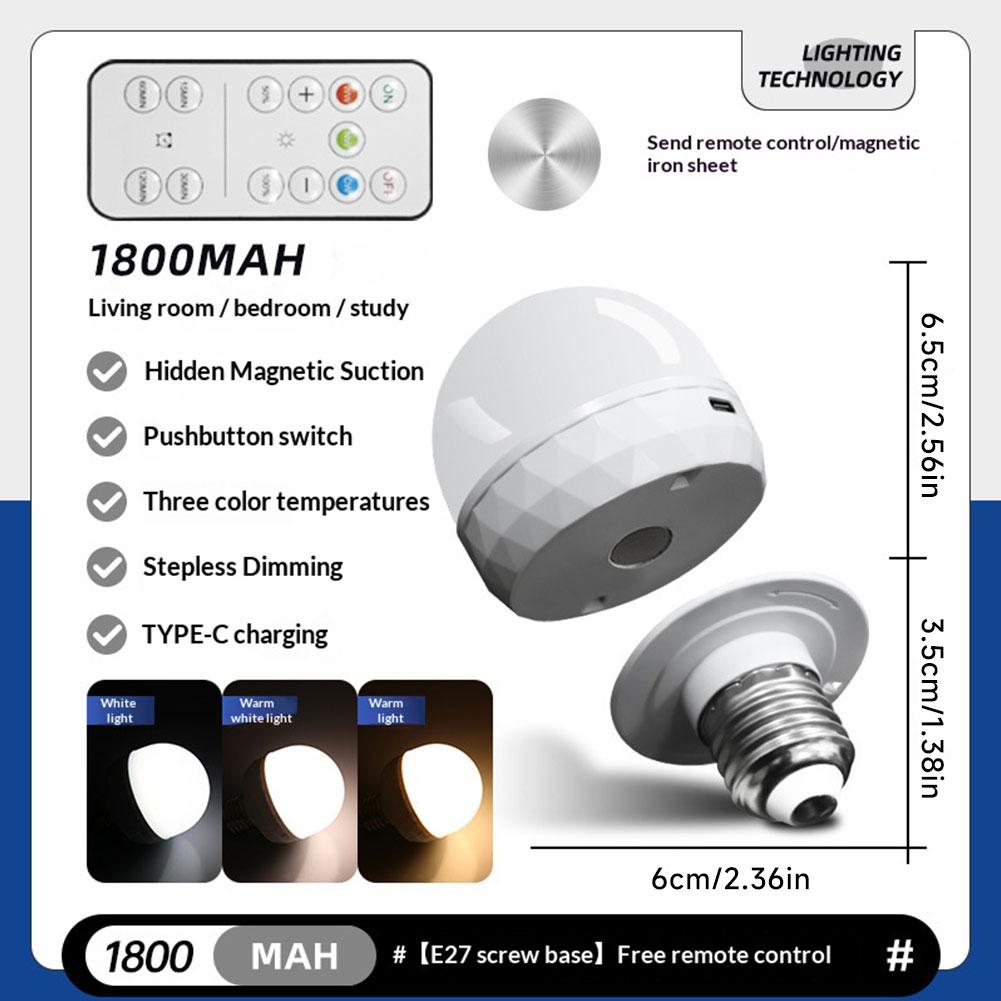 

Dimmable RGB LED Lighting Fixtures USB 5V Charging Smart Remote Control Light Bulb For Bedroom Bedside Living Room Bar