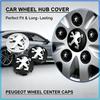 Car Wheel Center Cap Emblem Hub Covers Badge Auto Accessories For Peugeot 107 108 206 207 208 301 307 308 405 406 407 408 508 607 807 2008 3008 4008