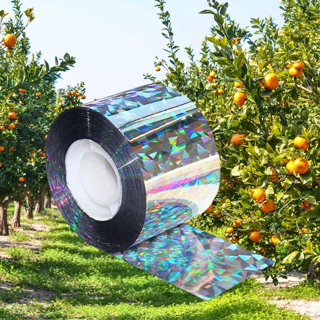 Bird Scare Tape Double Sided Reflective Ribbon Flash for Crows Garden