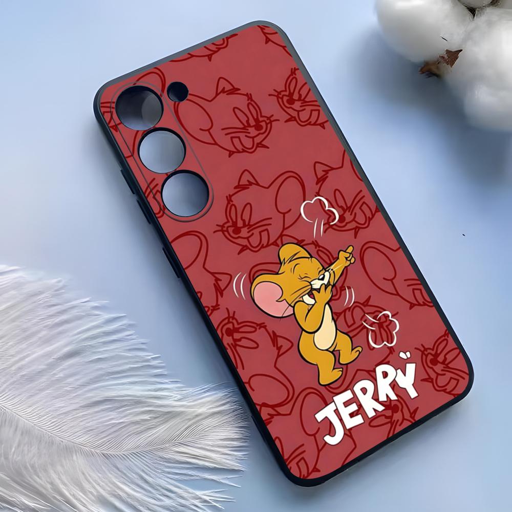 Cartoon T-Tom And J-erry Phone Case For Samsung S25 Ultra S24 S23 S 22 S21 S20 Plus Fe Galaxy A54 A53 A34 A25 A16 A14 A13Cover
