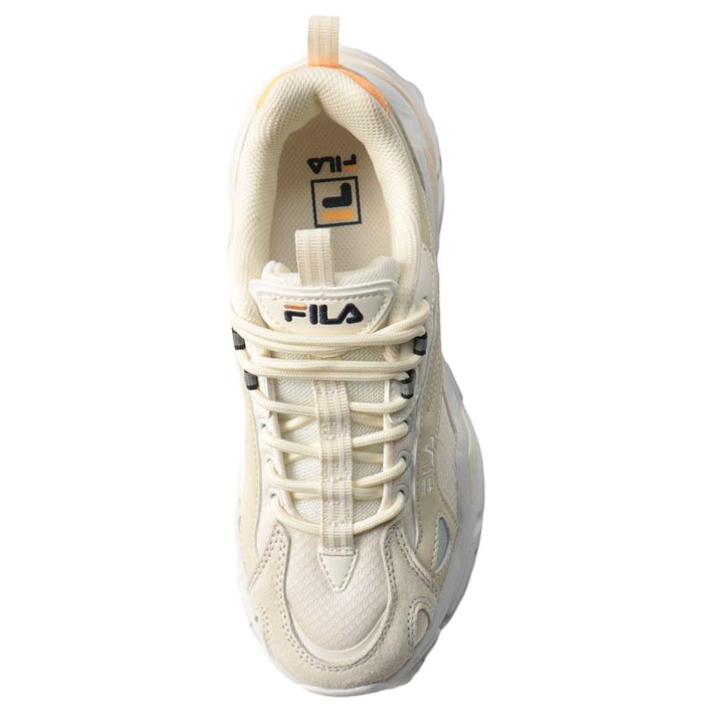 Fila Interation Light Abrasion Resistant Abrasion Resistant Low Top Casual Shoes Unisex Beige Yellow USS23016-147