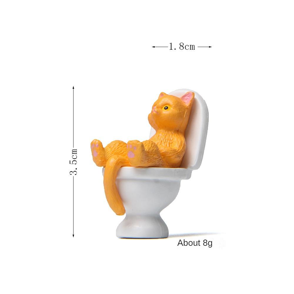 Toilet Simple Beautiful Practical Durable Decorations Ornaments Cute Fashion Portable Home Furnishing Interesting The Cat