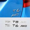 T5 T6 AWD Logo Car Rear Trunk Emblem Sticker for S60 V60 S80 XC60 XC90 Auto Body Badge Decal Accessories
