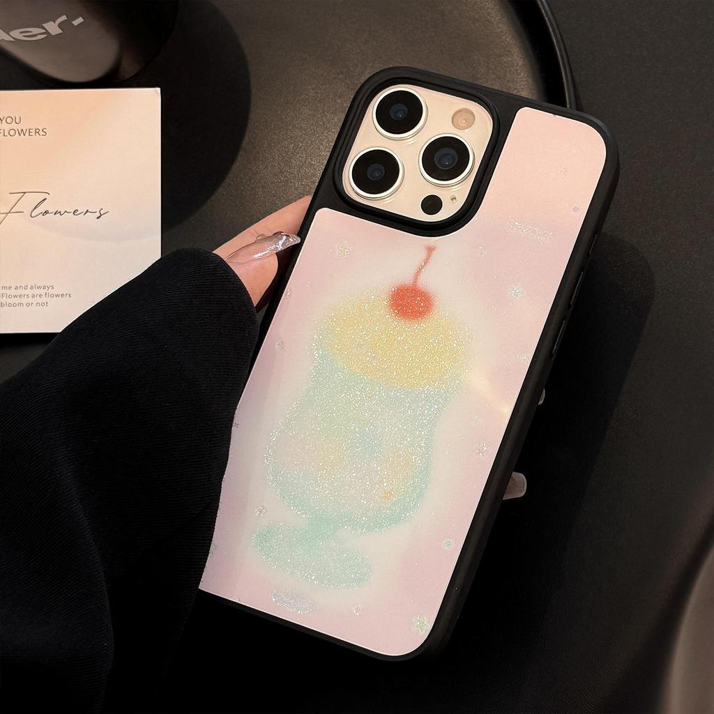 Creative Wine Glass Phone Case for iPhone 13 iPhone 15 iPhone 16 Pro Max