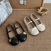 Design Sense Niche French Mary Jane Shoes Women's Shoes Spring and Summer British Style Versatile Black Small Leather Shoes with Skirt Single Shoes