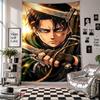 Wandbehang Attack on Titan Kunst Hängendes Tuch Dekorative Hintergrundabdeckung für Raumdekoration