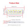SEAMETAL 12smd LED Strobe Warning Light Strobe Grille Flashing Lightbar Car Truck Beacon Lamp Amber Yellow Traffic Lights 12V-80V