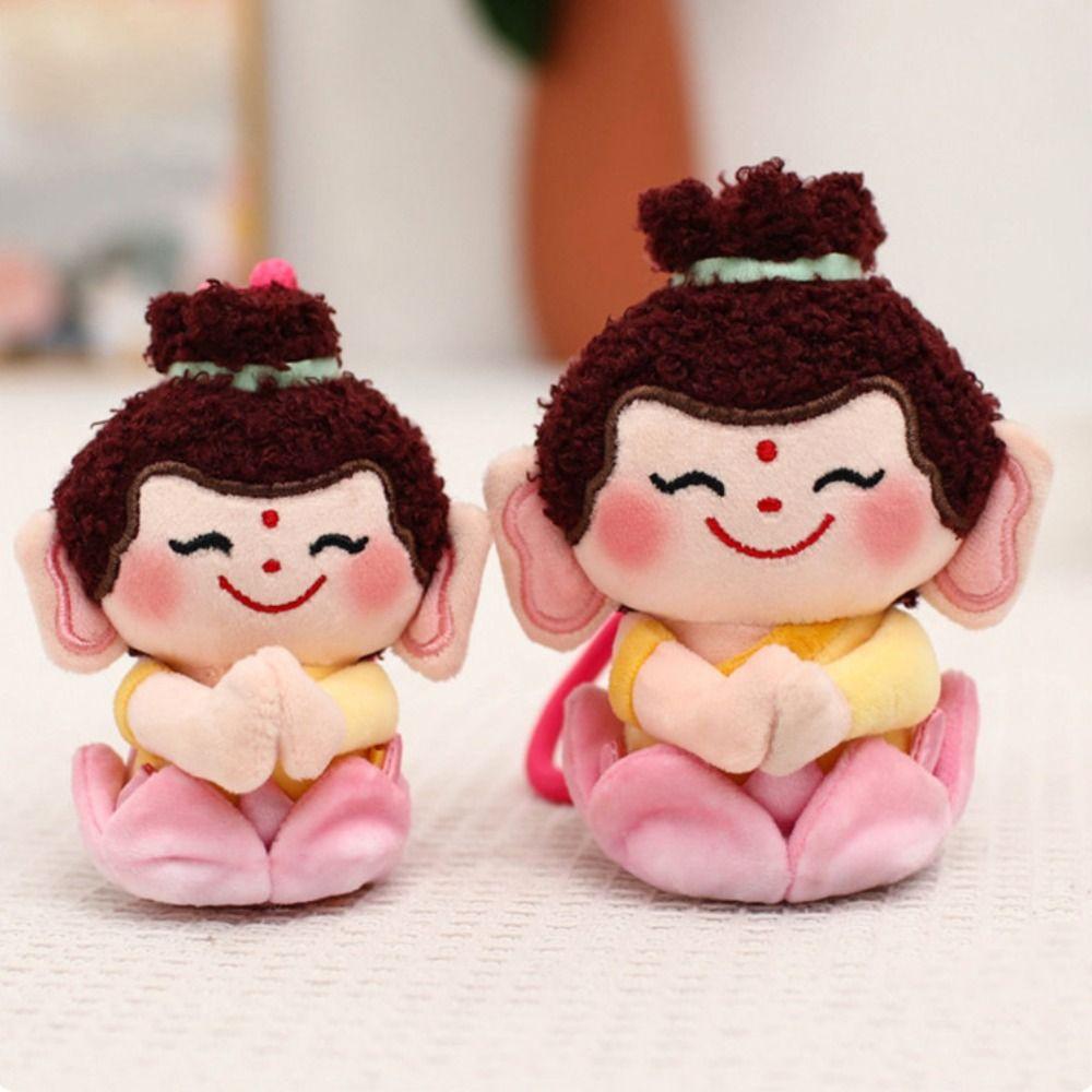 Moon Lord Chinese God Dolls Pendant Guanyin Plush God of Longevity Pendant  Backpack Decor