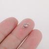 5 pcs/lot 5mm Birthstone Charms with 2 Holes Stainless Steel Crystal Pendant For Necklace Bracelet Making DIY Accessories