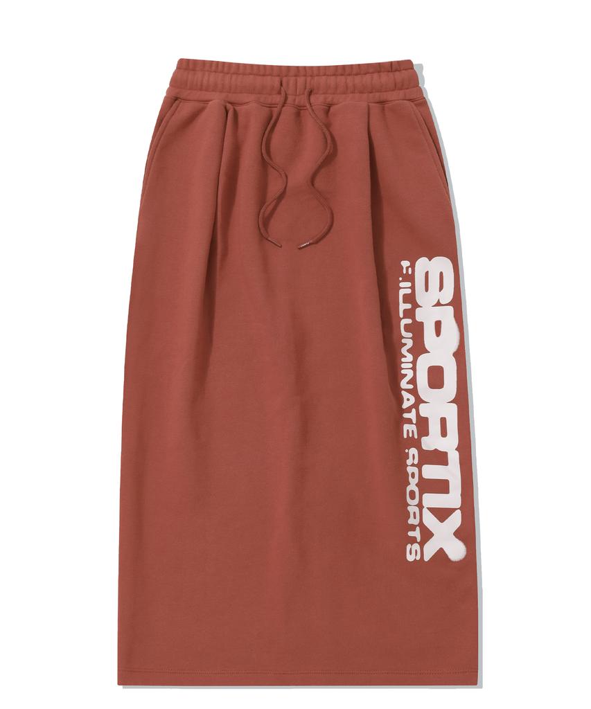 Illuminate Sportix Logo Long Skirt - Wine