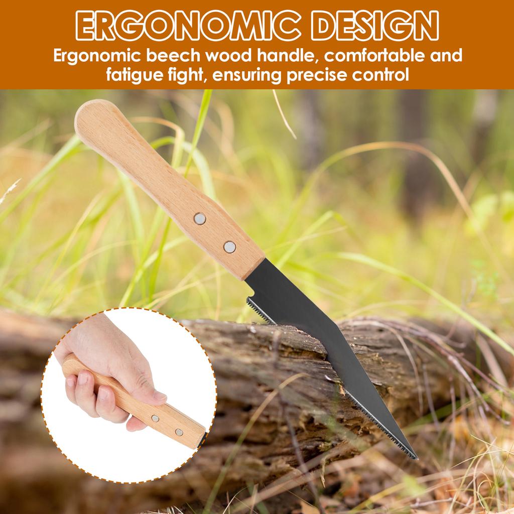 1/2 Pcs Wood Cutting Hand Saw SK5 Steel Woodworking Hand Saws Single/Double Sided Fine Tooth Wood Saw for Woodworking Hand Tools