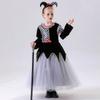 hildren's oker ueen lack and hite Plaid ress Clown Dress Princess Dress alloween Costume