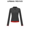 Women's Ribbed Knit Half-Placket Sweater