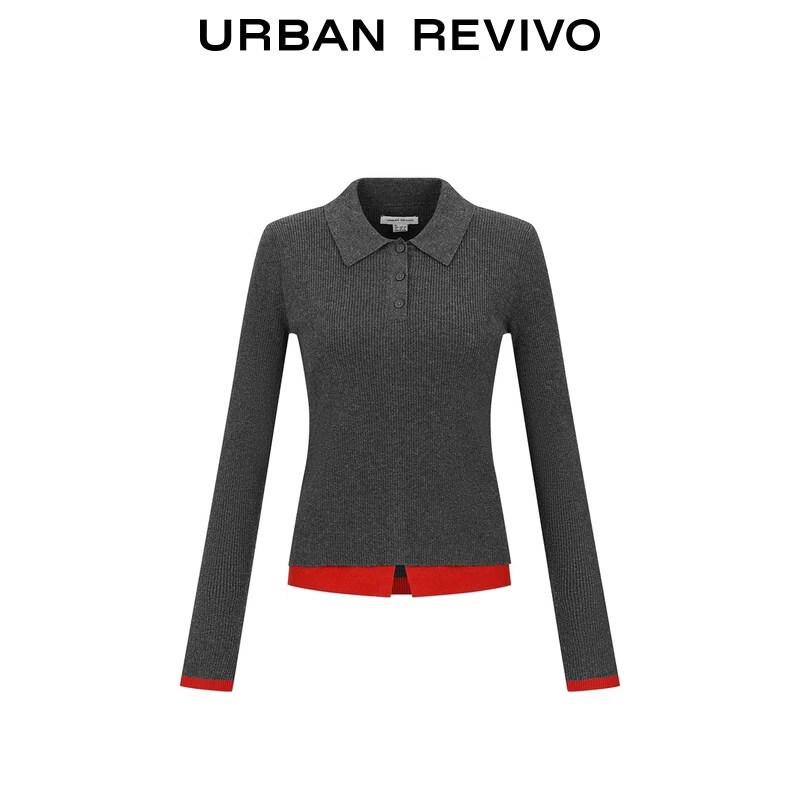 Women's Ribbed Knit Half-Placket Sweater
