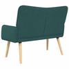 2 Seater Sofa in Dark Green 115 x 61 x 87 cm Fabric