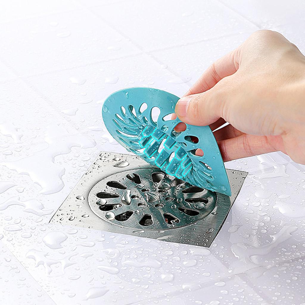 Hair Catcher Shower Drain Covers Protector TPR Hair Stopper Anti Clogging Suit for Bathroom Tub