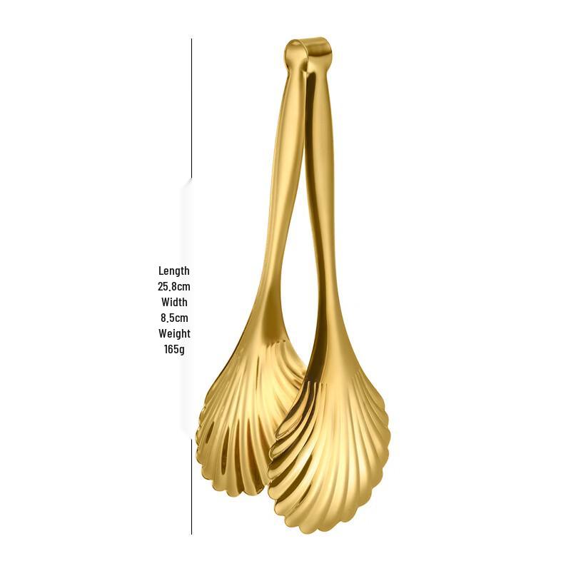 Creative Stainless Steel Shell Food Tongs