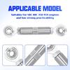 Alternator Tensioner, 2 1/2in Adjustable Tensioning Rod for Alternator with 5/8in Diameter, Stainless Steel Joint Rod Bracket Compatible with SBC BBC