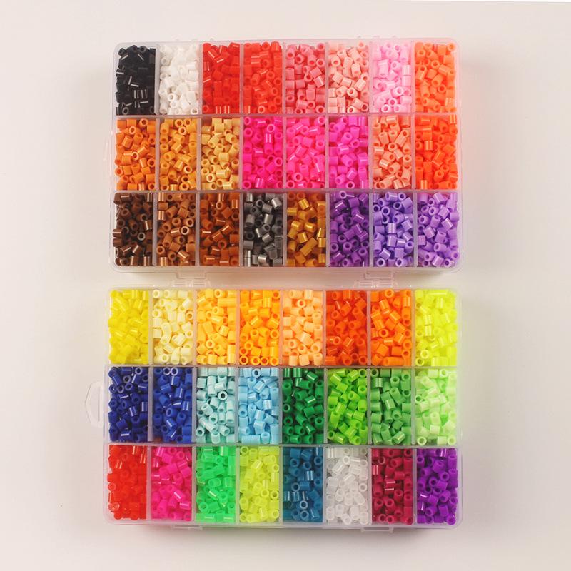 In-Stock 48-Color 5mm Perler Beads Set: Handmade Puzzle Pegboard for DIY Early Education Children's Toys