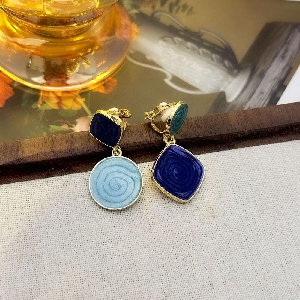 High-End Französische Dreieck Ohrclips ohne Piercing - Damen Einfache, Elegante, Luxuriöse Ohrringe