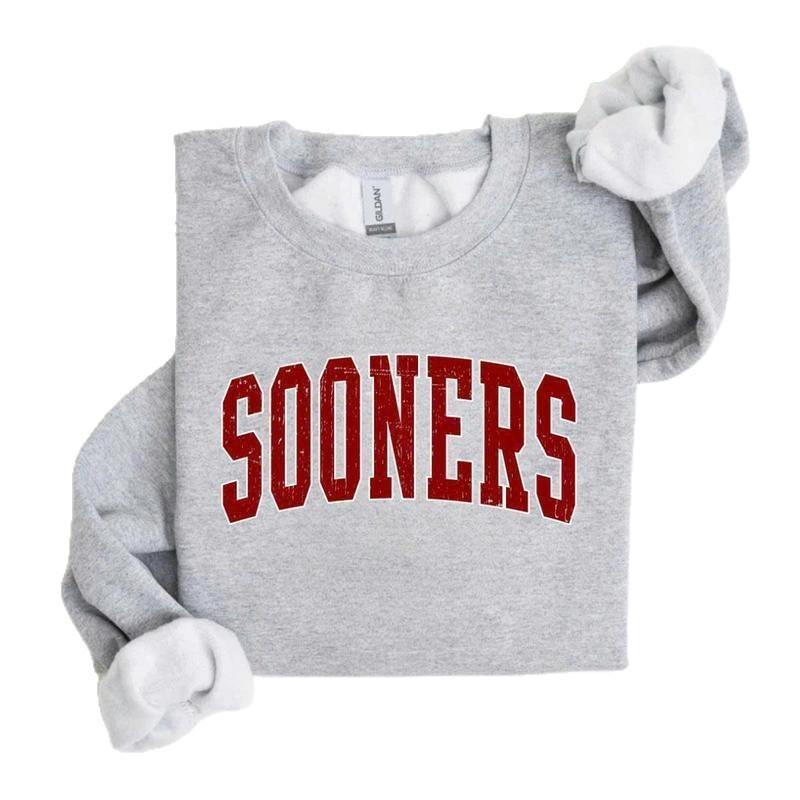 Sooners Sweatshirt Vintage College Crewneck
