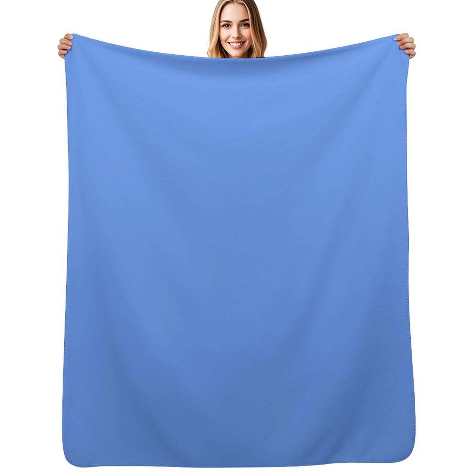 

Cornflower Blue Throw Blanket Thin Soft Blanket for Summer Night Sleeping 102x76cm(40x30in)