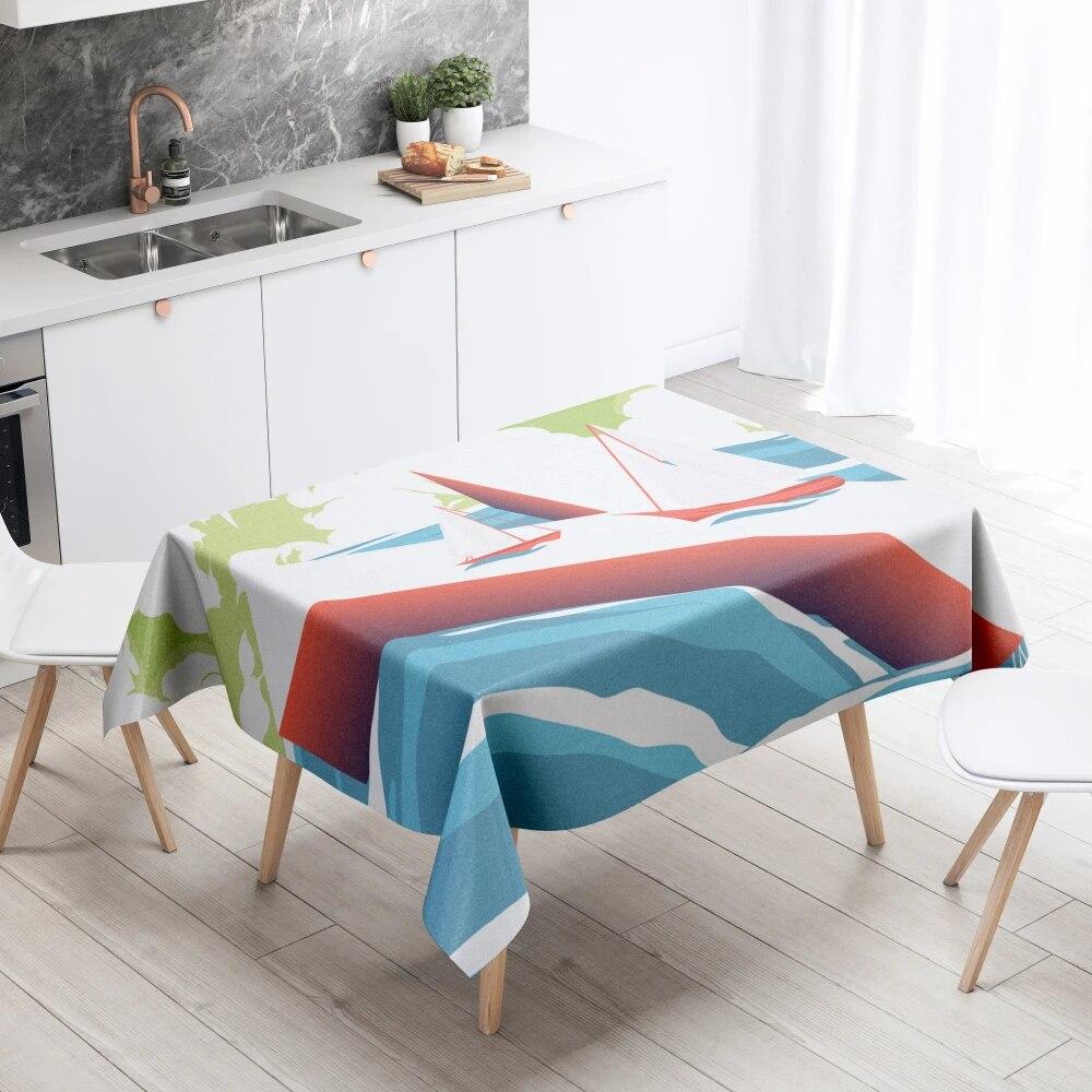 

Скатерть с абстрактным узором, домашний декор, устойчивая к пятнам водонепроницаемая скатерть для украшения стола, прямоугольные кухонные столешницы для камина 40x70cm