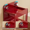  Plastic Large Opening Wall Mounted Tissue Holder Suction Cup Bathroom Organizers
