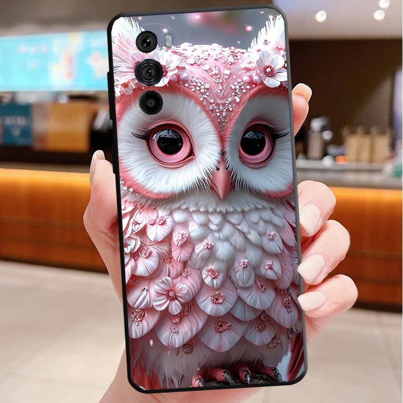 Phone Case For Motorola Edge 50 40 Pro 60 50 40 30 Ultra Neo Fusion Moto G Play G Stylus G Power G Owls Animal