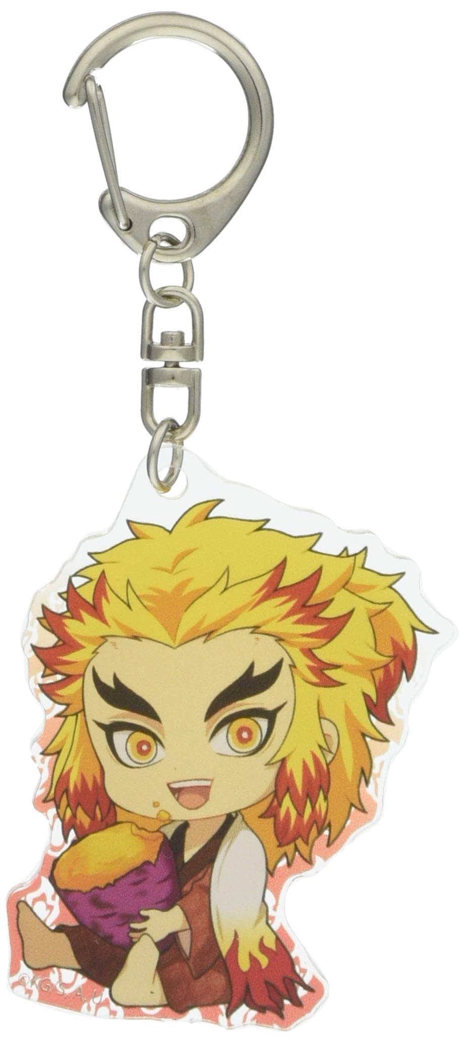 Bell House Demon Kimetsu no Yaiba Rengoku Kyojuro Gyugyutto Acrylic Keychain 4th Edition Slayer (Sweet Potato)