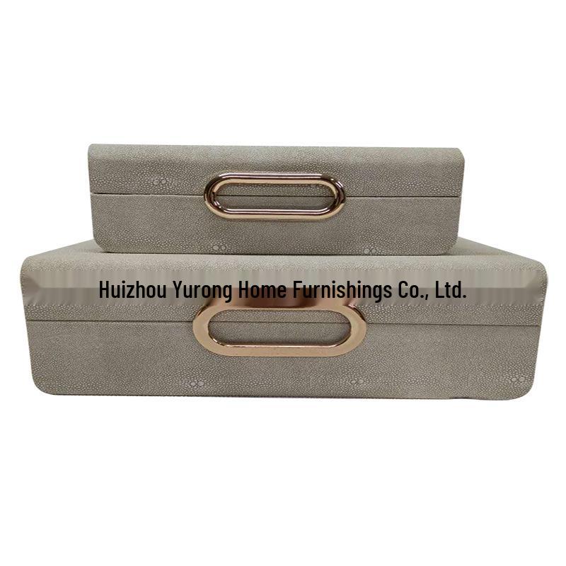 Simple Modern Leather Storage Box for Home, Hotel, Club Decoration, Jewelry & Cosmetics Organization