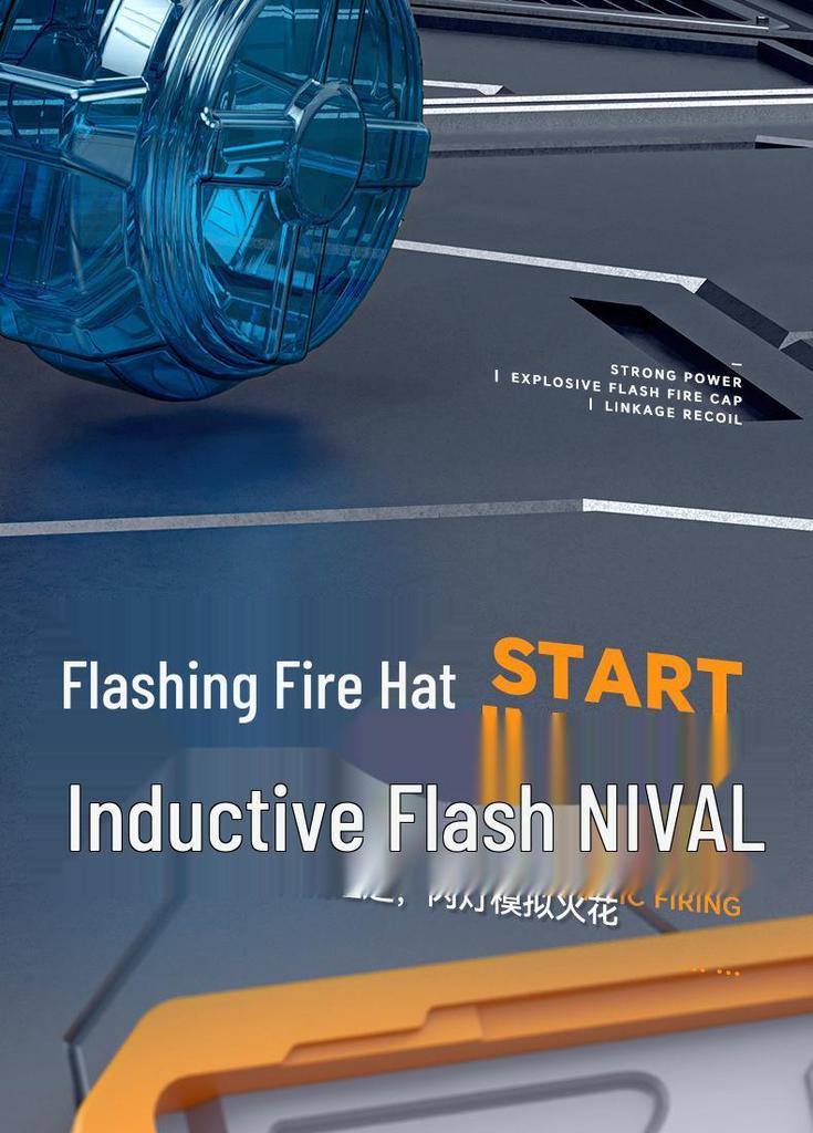 Kids' Electric Water Gun: Flame Spray & Recoil Pulse