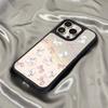 Mirror Phone Case for iPhone 15 11 13 14 for 15 16 Pro Max 12 13 16 Pro Cloud Flower and Animal Cute Style Phone Case